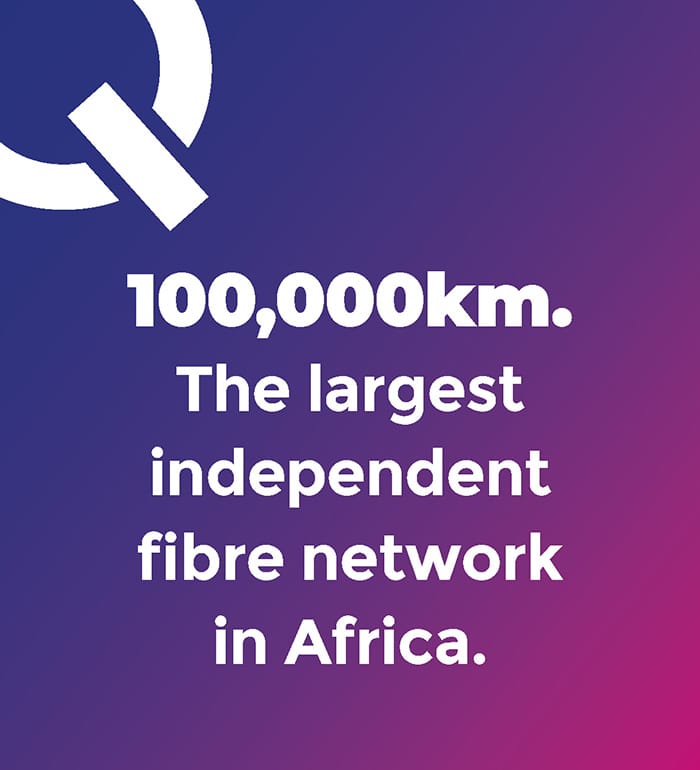 Liquid Intelligent Technologies achieves 100,000 km of fibre, making them the largest independent network provider in Africa and other emerging markets 8 100k